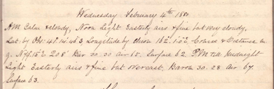 04 February 1880  journal entry